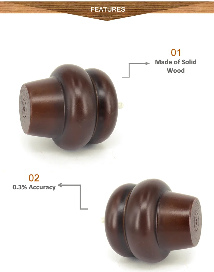 High Quality Custom Wooden Bun Feet Wood Furniture Leg Sofa