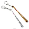 Suicide Squad Baseball Bat Keychain Harley Quinn Key Rings Holder For Gift Car Key Chain Jewelry Men Souvenir