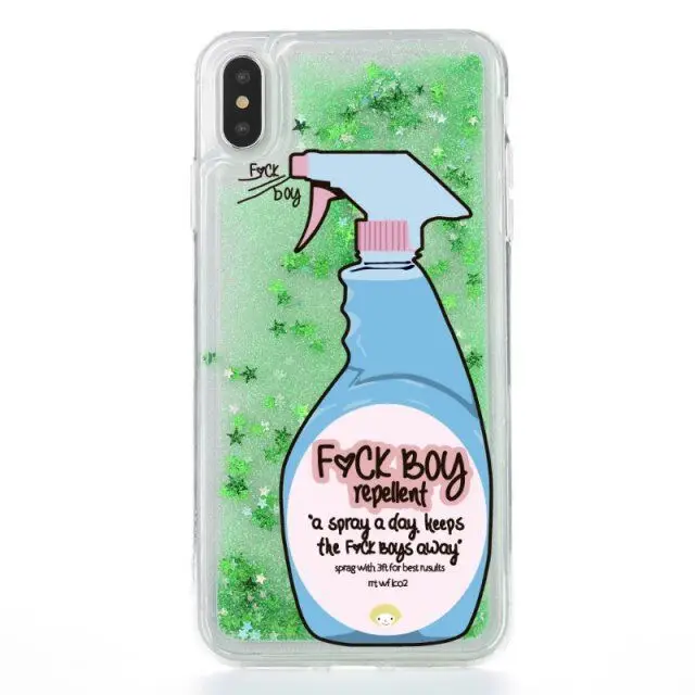 Funny Detergent UV Printed Silicone Liquid Shiny Sparkle Cell Phone Case For iPhone 11 X XS MAX