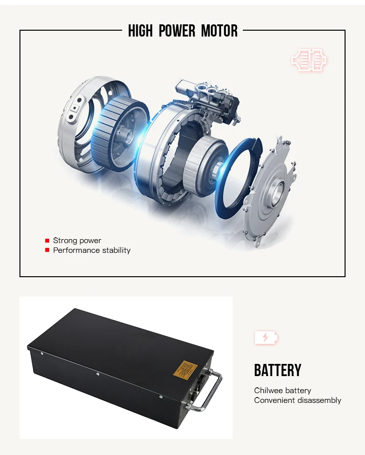 2019 New Product 2 Wheel Fat Tire Electric Golf Scooter 2000W