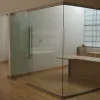 indoor office aluminium frame glass divider wall partition