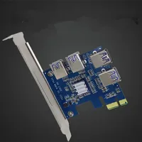 

EUX104 PCIe card slots 1 to 4 PCI Express 16X Riser Card PCI-E 1X slot 4 PCIe External PCIe USB 3.0 Adapter Card
