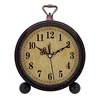 Vintage Decorative Quiet Sweep Large Numerals Desk Clock Battery Operated Loud Alarm