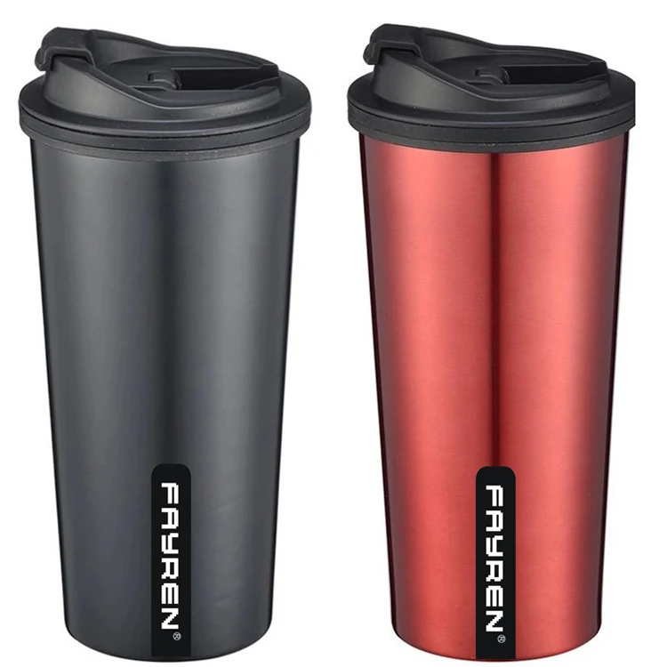 

double wall stainless steel Christmas promotional Customized leak proof insulated thermo travel tea coffee cup, Silver