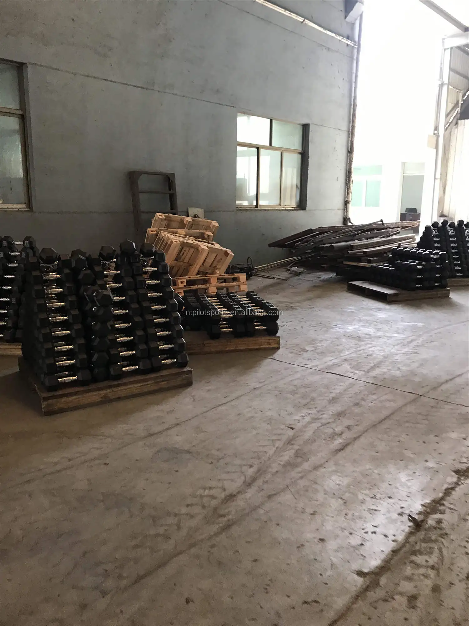 hex rubber dumbbell