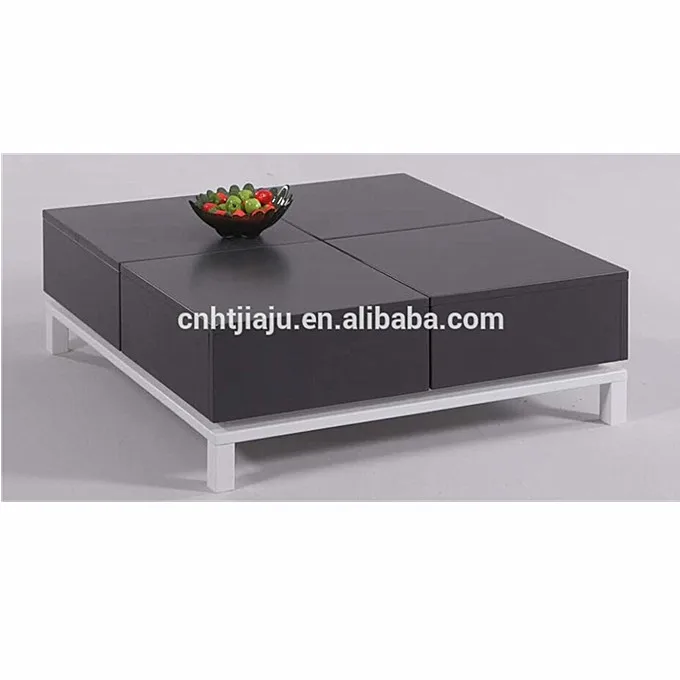 Extendable Living Room Coffee Table With 4 Drawers Modern Buy