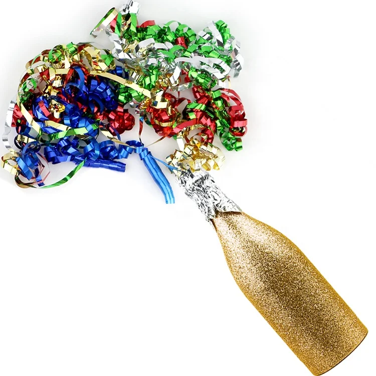 
Boomwow Wholesale Party Paper Air Compressed Champagne Bottle Confetti Cannon for Wedding Favors 