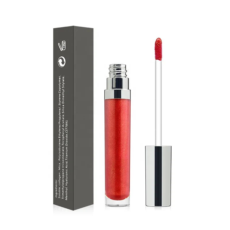 

2018 china makeup factory new design 15 colors shiny lipgloss liquid private label