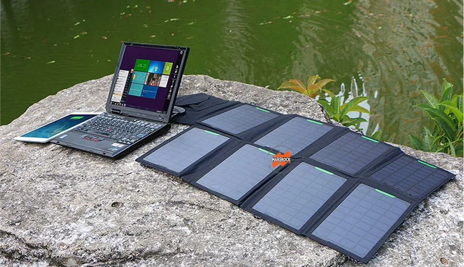 28w 18v Or 5v Foldable Solar Panel Charger With Solar Controller For