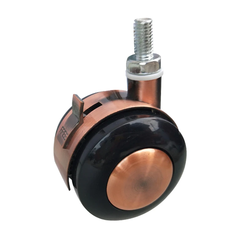 2 Inch Zinc Alloy Furniture Caster Wheel Brass Casters With Brake Buy