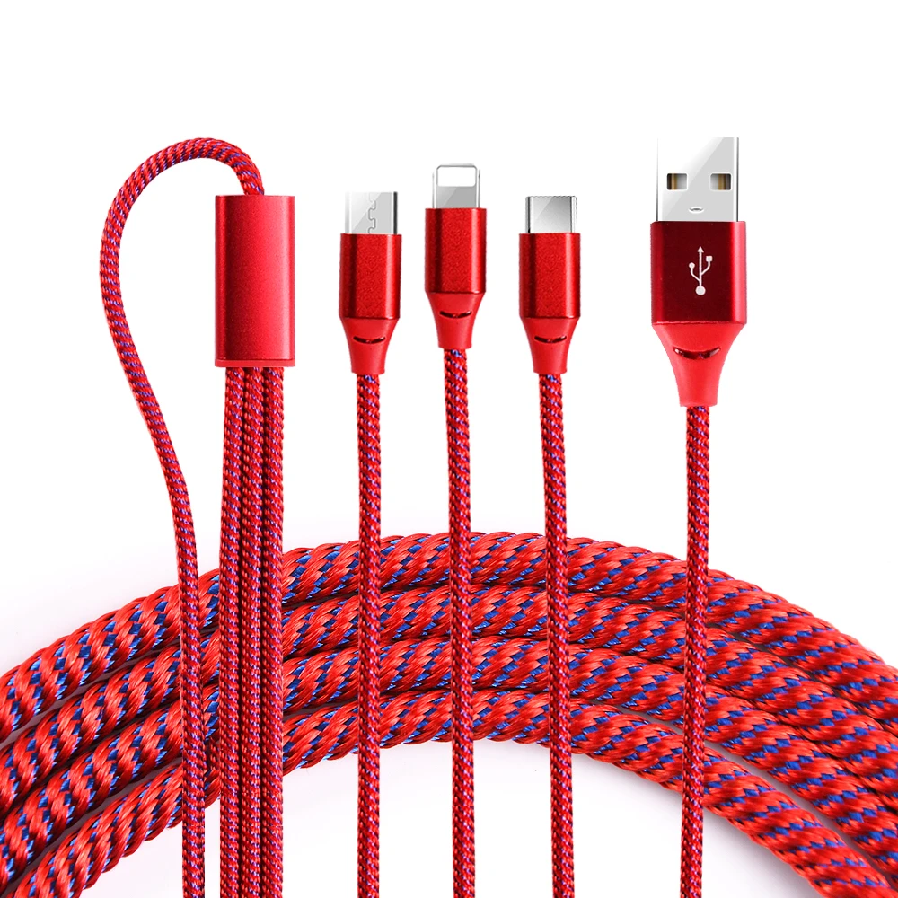 

Factory Price New Fashion 3 In 1 Adapter Smart Phone Charging Cable