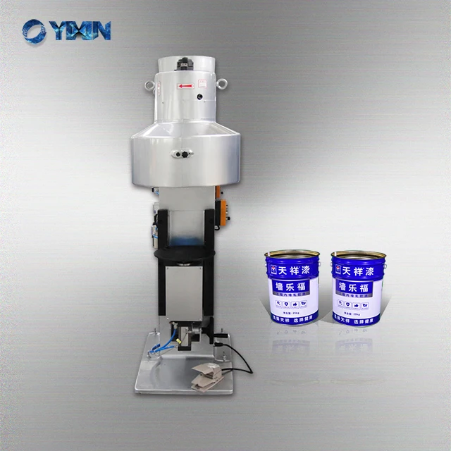 Yixin Technology Semiautomatic Pail Can Sealing Machines Buy Can