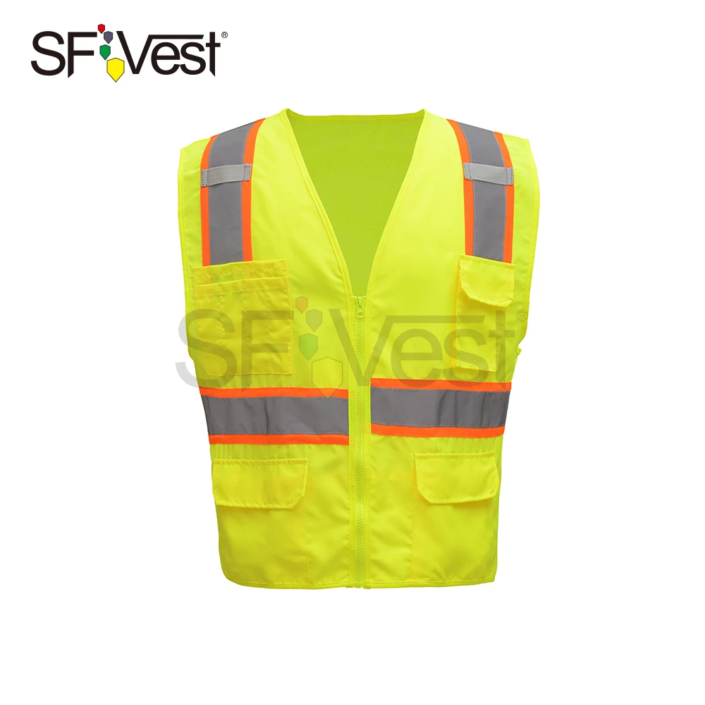 Wholesale 100 Polyester Mesh Two Tone Hi Vis Reflective Safety Hunting