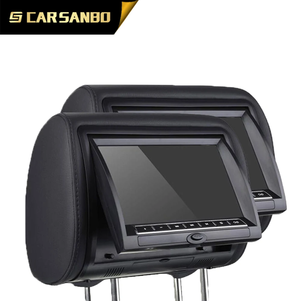 9 inches LCD screen best rated portable dvd player for car headrest seat back