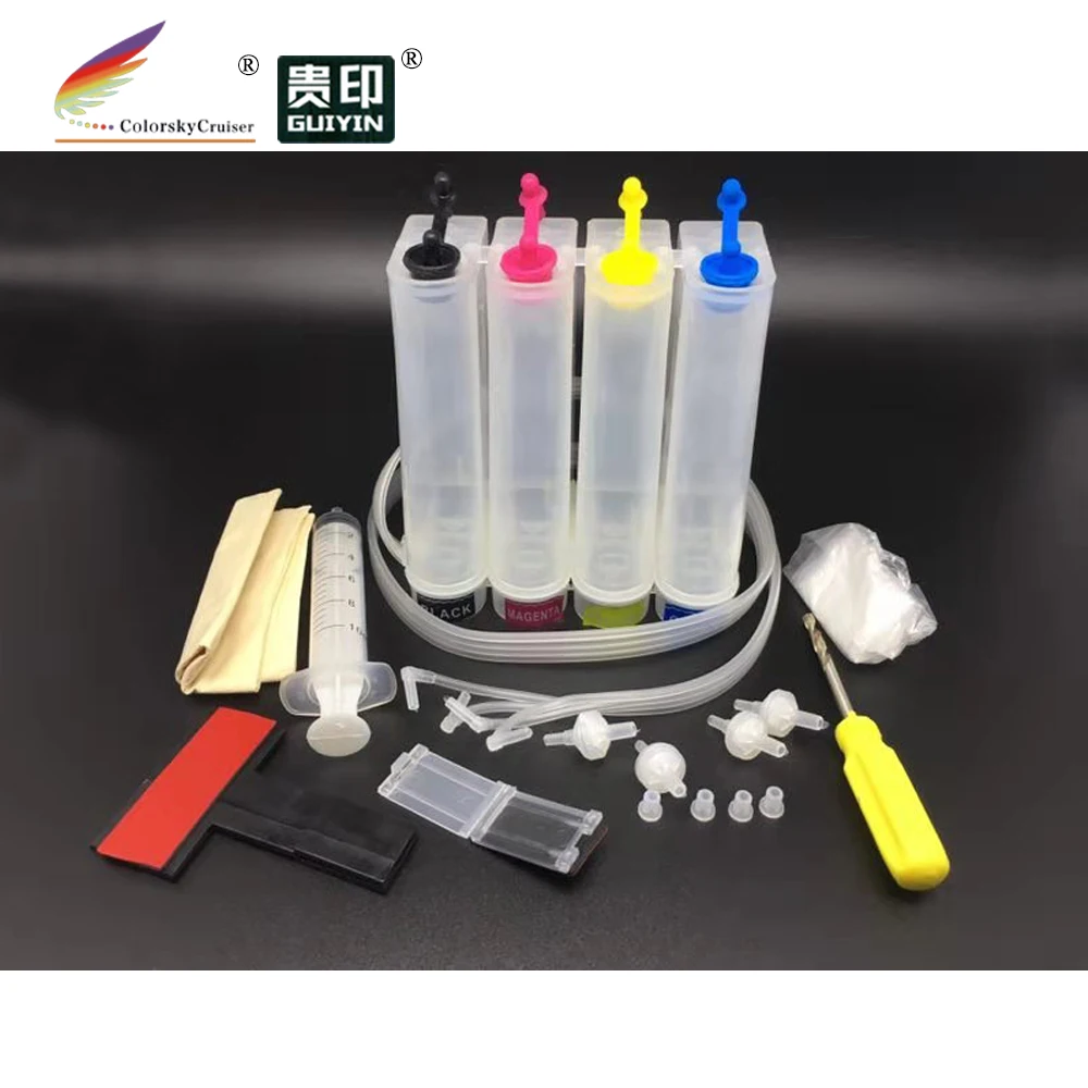 
universal 4 color CISS tank kit with accessaries of ink inkjet cartridges for Epson for Brother for Canon for HB printers 