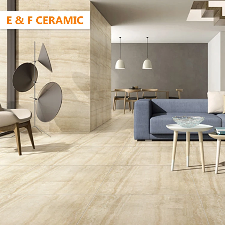 600x600mm Weight Porcelain Bathroom Non Slip Floor Ceramic Tiles India Color Ivory Comfortable