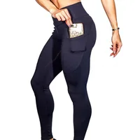 

Wholesale Women High Waist Workout Athletic Running Tight Gym Wear Fitness Yoga Pants Leggings with Pockets