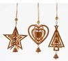 three - dimensional metal star/heart/tree hanging Christmas tree ornament decoration