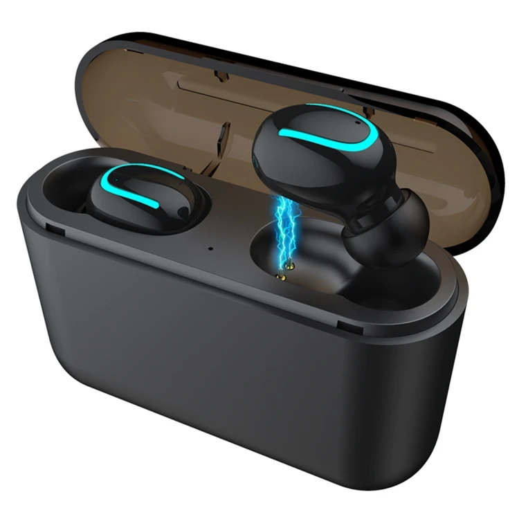 

Wholesale HBQ-Q32 TWS Blue tooth 5.0 Binaural Stereo Wireless Sports Earphone with Charging Box
