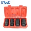 4pcs 1/2" Inch Drive Metric 78MM Deep Impact Socket Tool Set