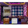quadrate pu foam wall decor /3d decorative leather wall panel machine