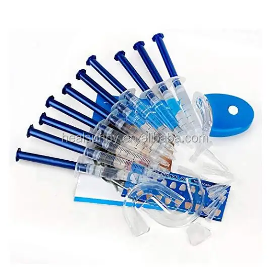 

Wholesale price private logo home white tooth lamp dental 33% 44% CP gel led whitening teeth kit, Blue white
