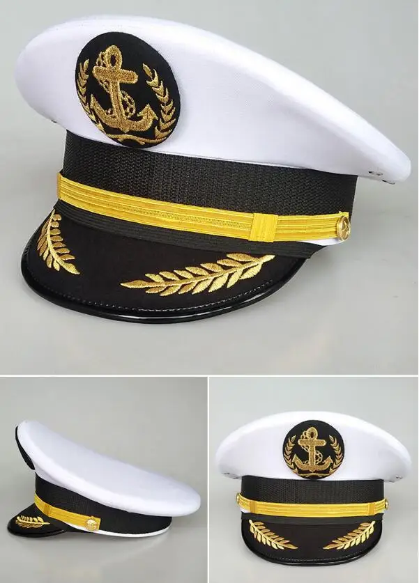 Wholesale Custom Handmade Hat Officer Uniform Navy Black Officer ...