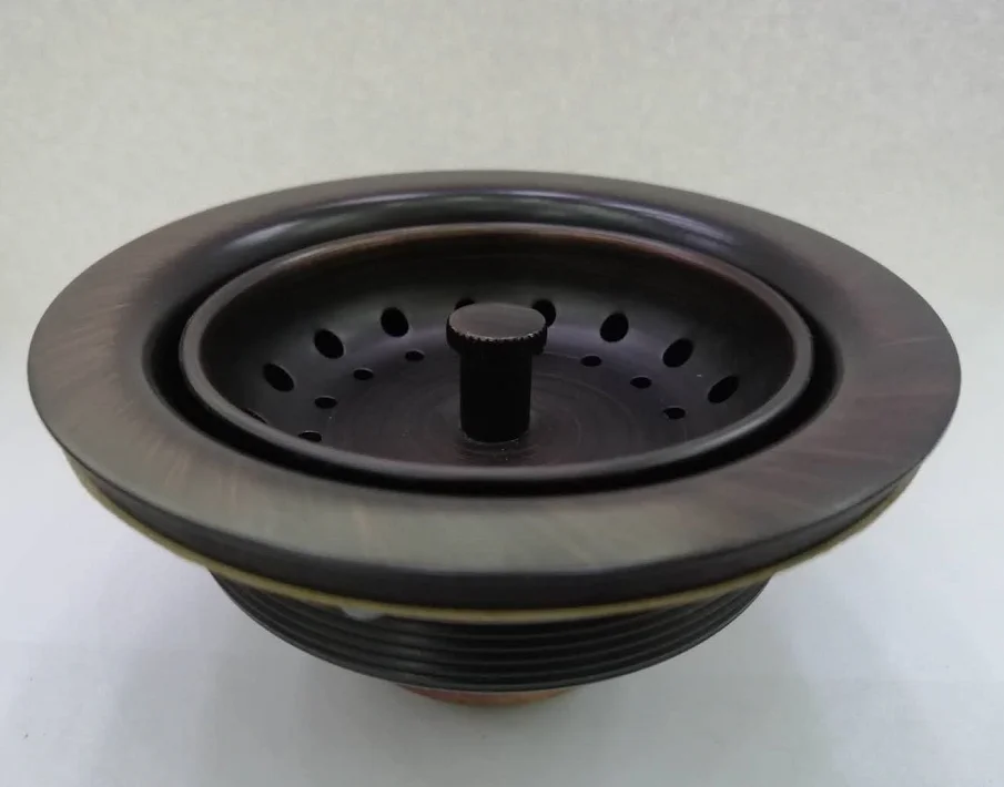 
3.5 inch ORB Stainless Steel Drain Basket Sink Strainer LB-9100-E 