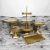 Hanging Wedding Gold Crystal Party Cake Stand Set