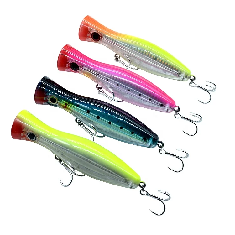 

Best 12cm 42g Hard Lure Big Popper Lure Top Water Fishing Lures Crankbait Minnow Swimming Crank Baits Pesca, Multi color