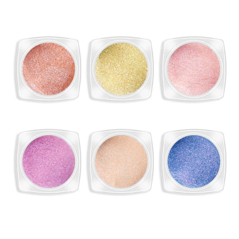 

Queenfingers PMN-34B 6 Colors Sets Candy Color Nail Powder For Nail Art