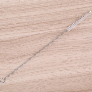 Image of Factory Price Reusable Portable Stainless Steel 304 Drinking Straw Cleaning Brush