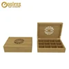 Wholesale 12 compartments bamboo tea storage box with logo