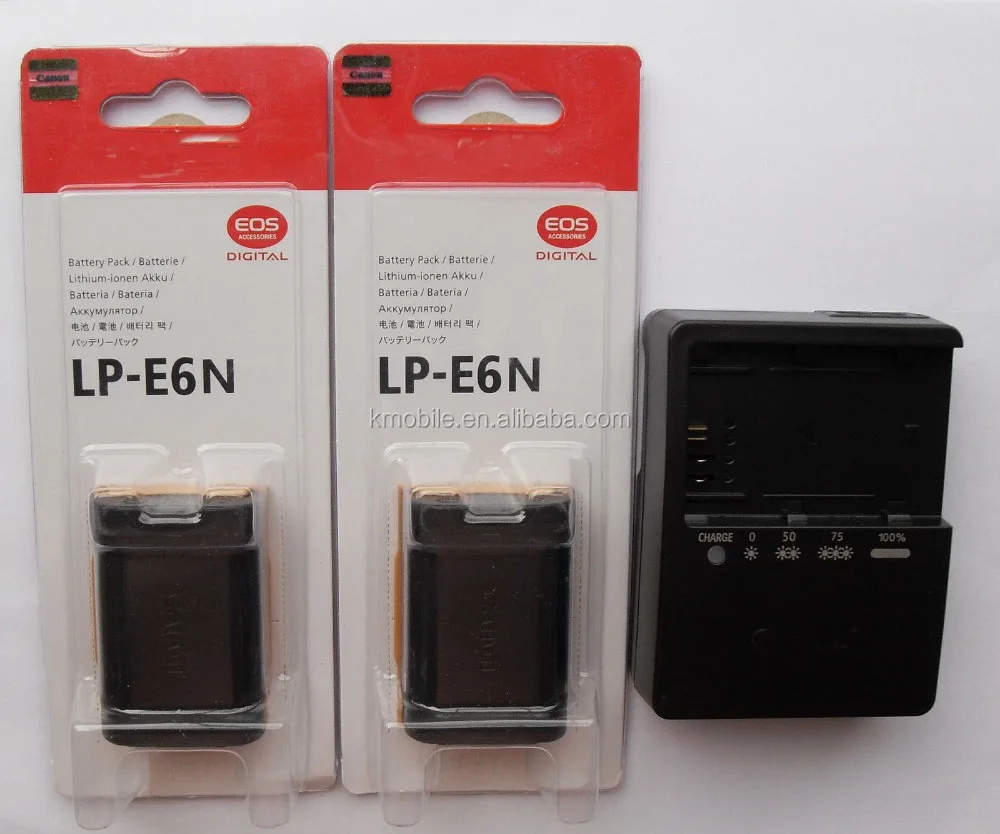 LP-E6N LPE6N Battery for Canon LP-E6 battery EOS 5D2 5D3 6D 60D 70D 7D Mark II