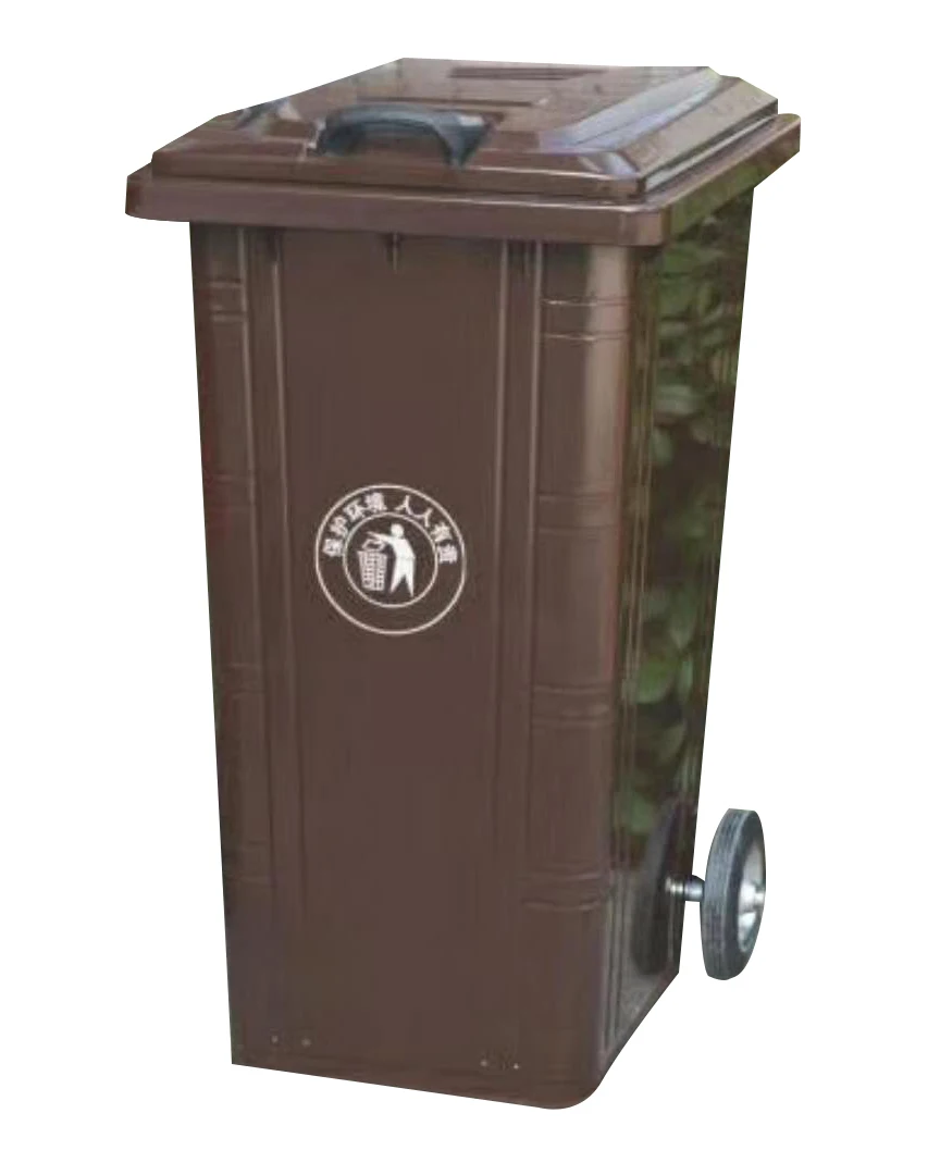 100l Fireproof Outdoor Waste Bin With Wheels And Lid Buy Fireproof