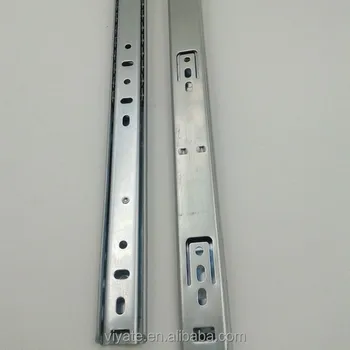 27mm 2 Fold Floor Mount Drawer Slides Heavy Duty Ball Bearing