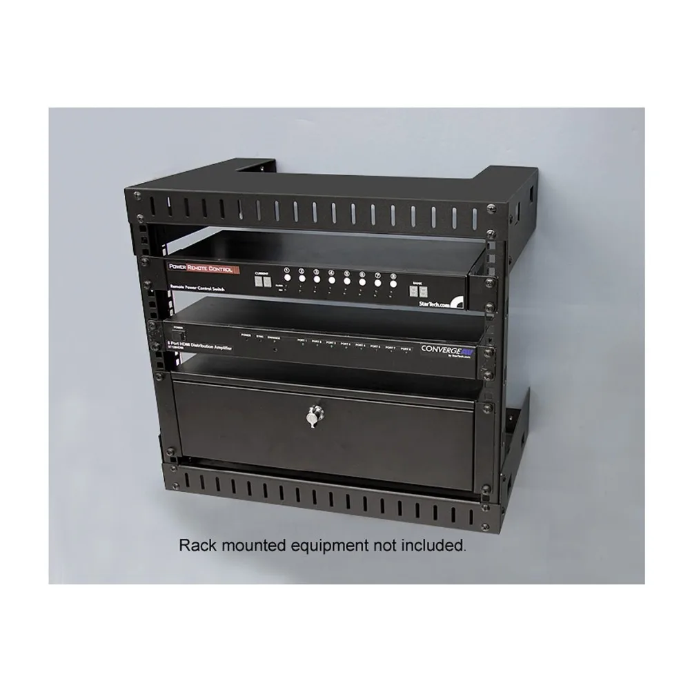 8u Wall Mount Patch Panel Rack 12 Inch Deep Wall Mount Network Rack Shelf Fixed Open Frame
