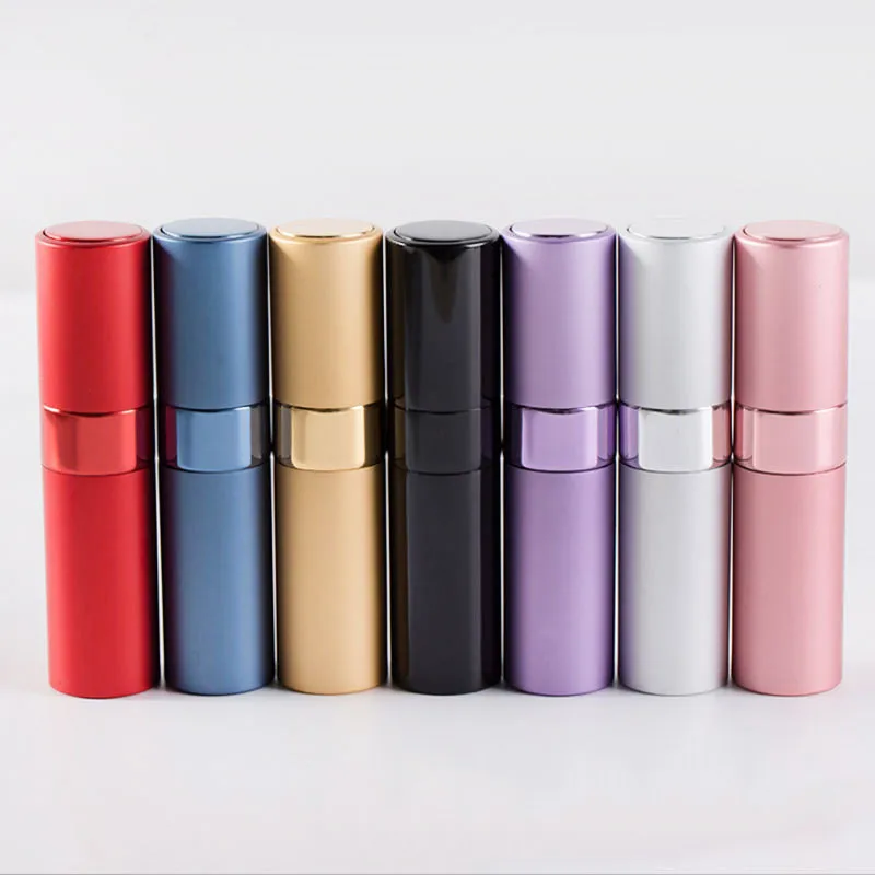 

8ml Perfume Atomizer Bottle Glass Pump Travel Portable Refillable Spray Empty Aluminum Case, N/a