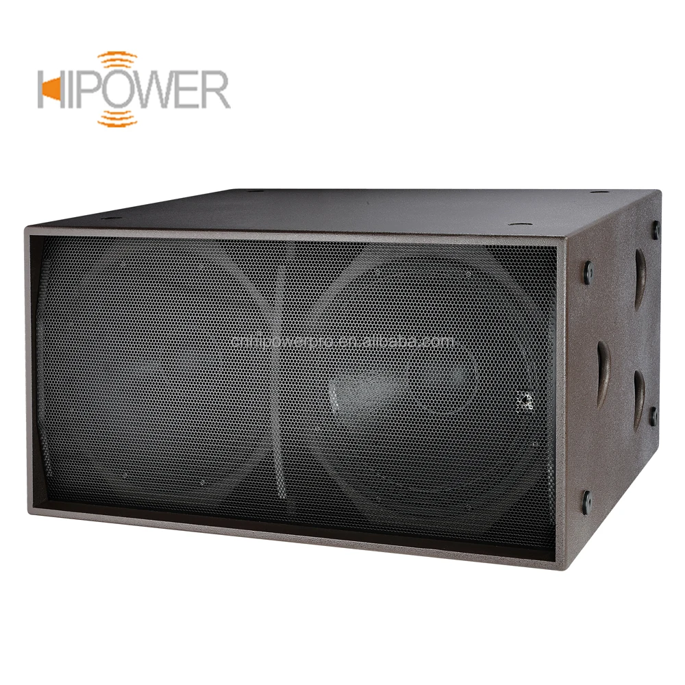 Dual 18 Inch Subwoofer Speakers Qgs 218 Professional Outdoor Stage