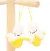 Cute cartoon yellow cotton small banana doll keychain for backpack ornaments AD2145