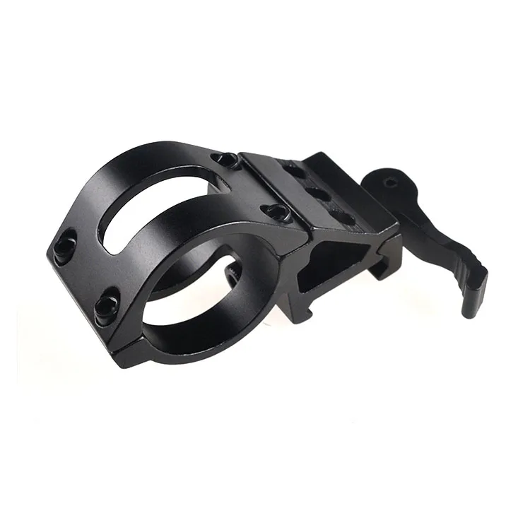

Jialitte Tactical Quick Release 30mm Ring 21mm Picatinny Weaver Rail 45 Degrees Flashlight Scope Mount, Black