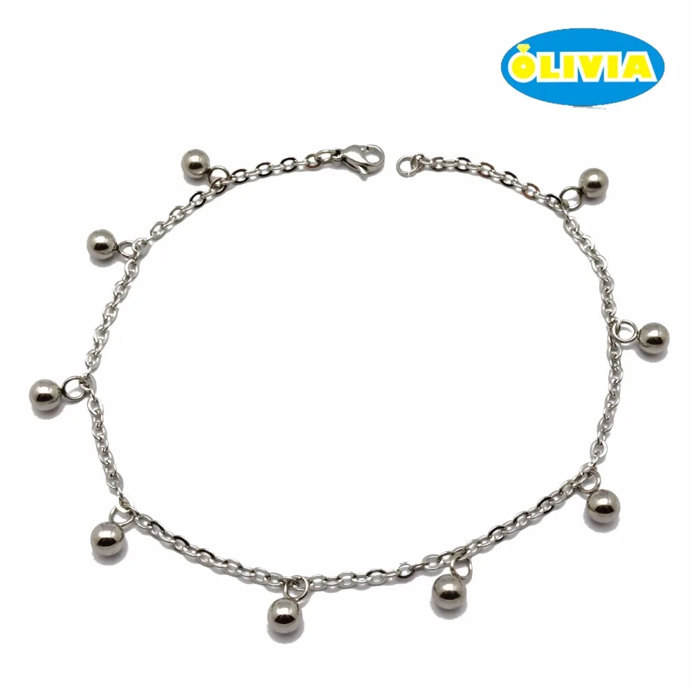 stainless steel ankle bracelet