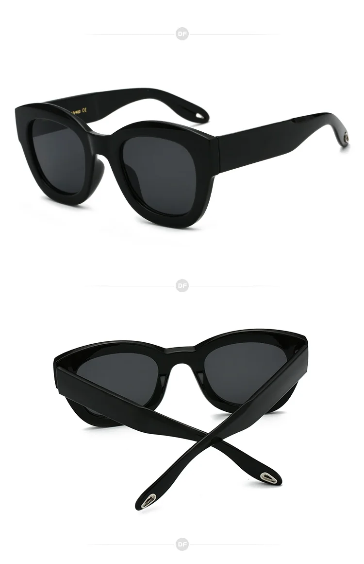 Wholesale Custom Logo Uv400 Cat Eye Fashionable 2019 Square Sunglasses ...