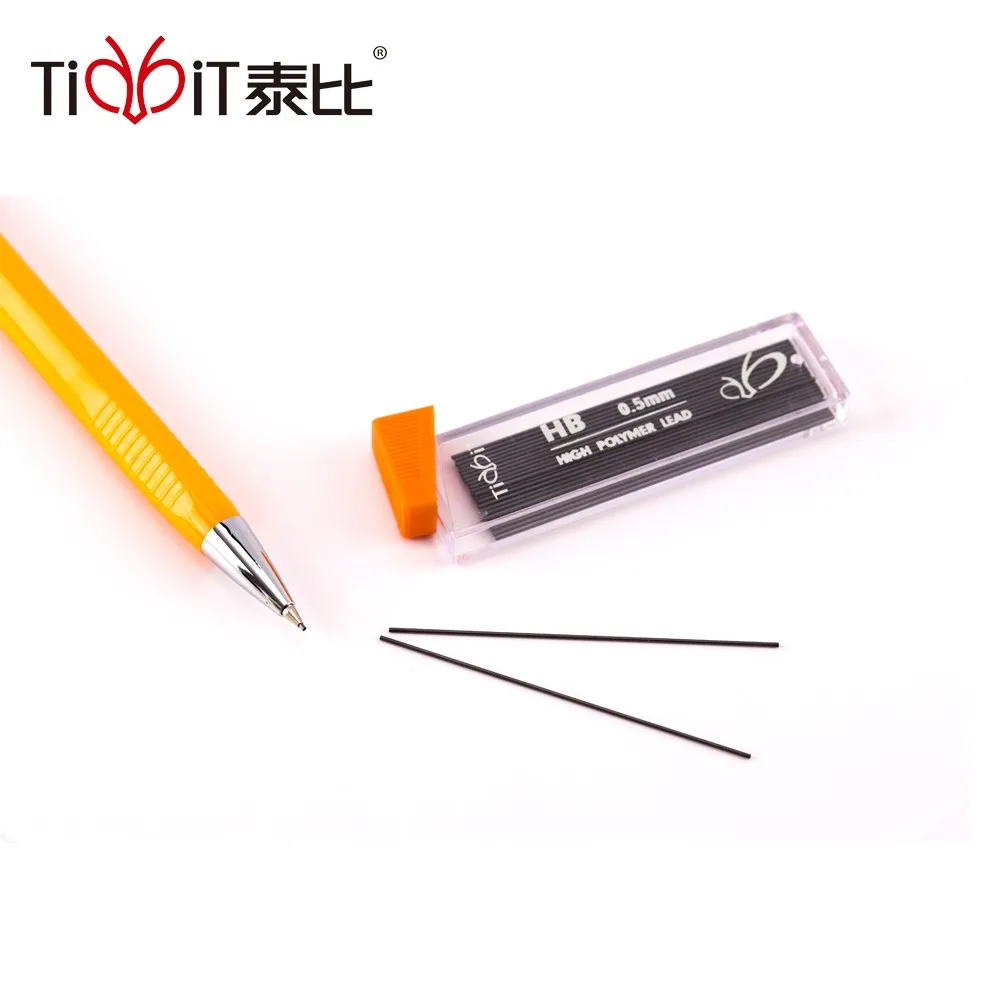 High Capacity Lead Case 120pcs Hb Graphite Pencil Lead 0.5mm Mechanical