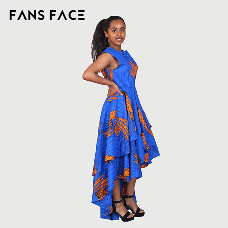 非洲服饰           产品名称 新设计皇家蓝色新非洲 khanga 加纳