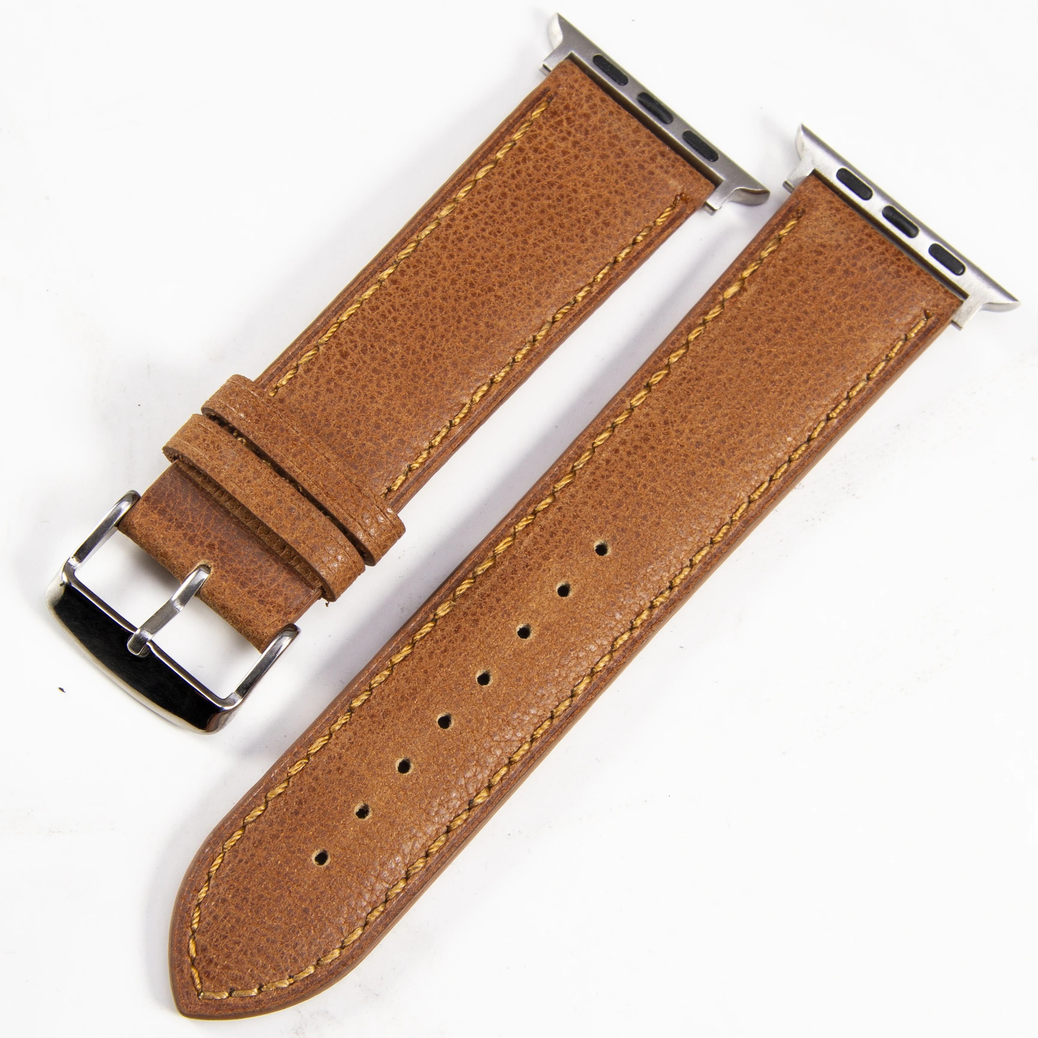 

Wholesale Crocodile Pattern Durable Soft Genuine Real Leather Watch Band Watch Strap for Apple iWatch, Brown