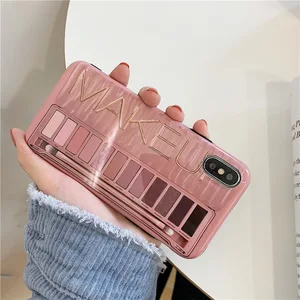 Eye Shadow Pattern TPU Silicone Case Apple iPhone 6 6S 8 X XS XR Max
