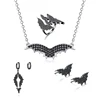 RIOS New Arrival High Quality Vampire Bat Shaped Halloween Jewelry Sets