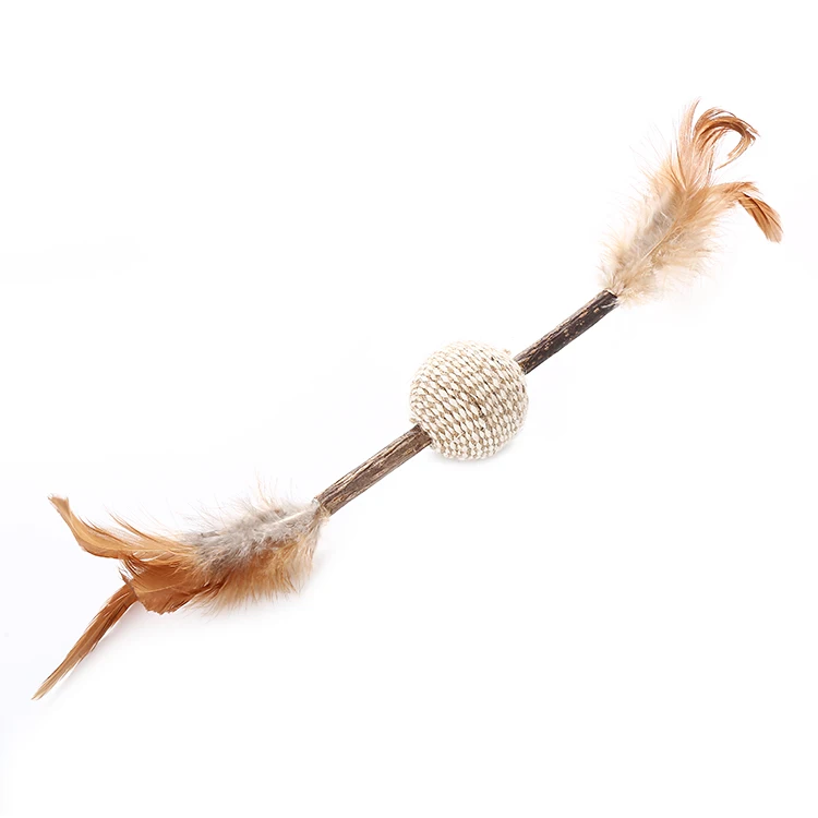 Cat Catnip Stick Toys Matatabi Kitty Interactive Toys With Sisal Mouse