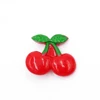 Fashionable big fruits slices snap clips metal plastic hair clips for girls